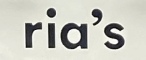 Sign at Ria's pizza restaurant on All Saint's Road in London