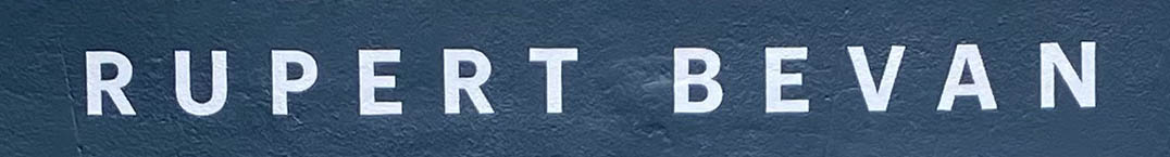 Sign at Rupert Bevan on All Saint's Road in London's Notting Hill