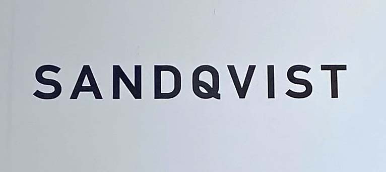 Sign at Sandqvist bags shop in London's Soho on Berwick Street