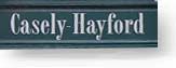 Casely-Hayford shop sign on Chiltern Street