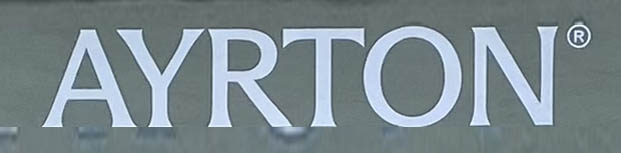 Sign at Ayrton showroom on All Saint's Road in Notting Hill, London