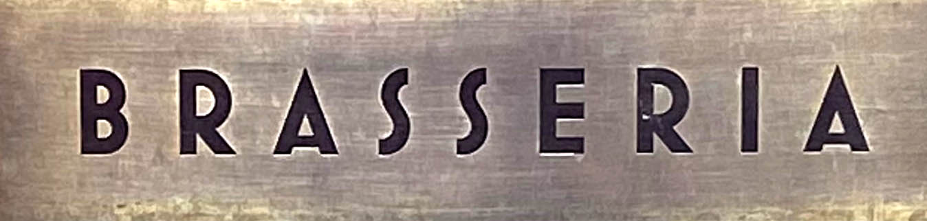 Sign at Brasseria restaurant on Westbourne Grove in London's Notting Hill