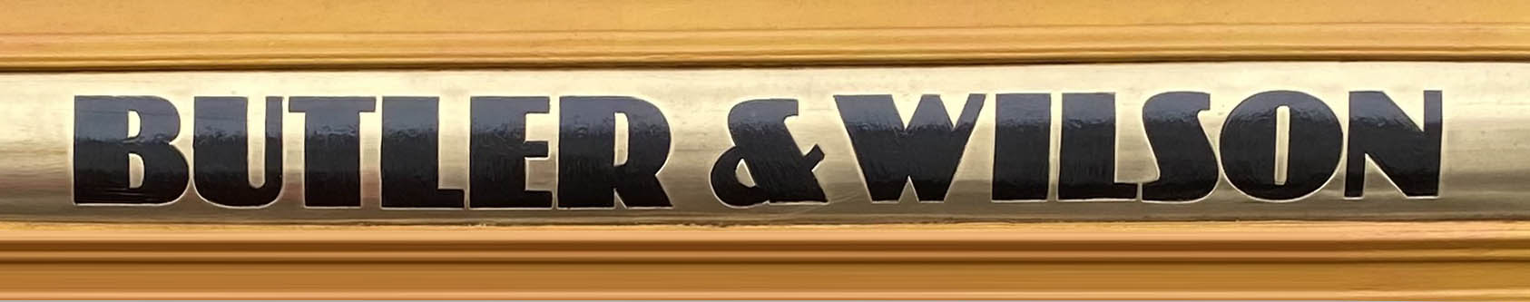 Sign at Butler and Wilson jewellery shop on Fulham Road