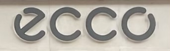Sign at Ecco shoe shop on London's Oxford Street