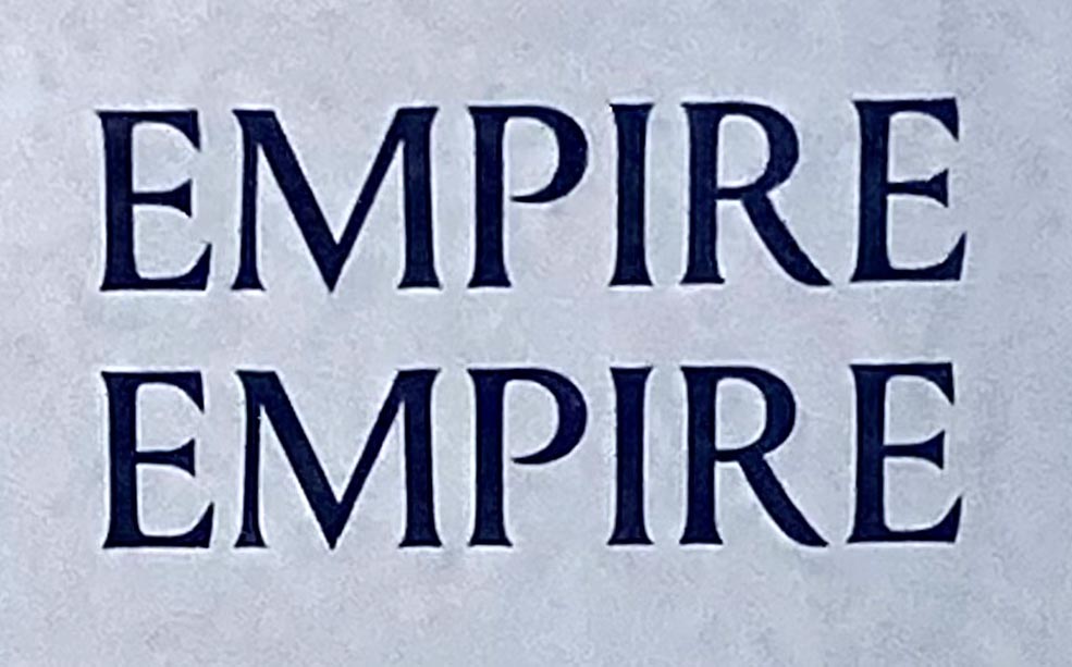 Sign at Empire Empire restaurant on All Saint's Road in Notting Hill, London