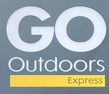 Sign at Go Outdoors shop on London's Tottenham Court Road