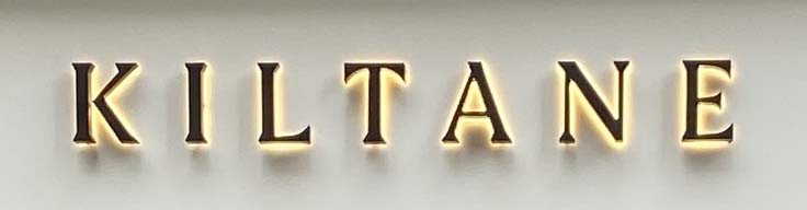 Sign at Kiltane shop on Charing Cross Road in London