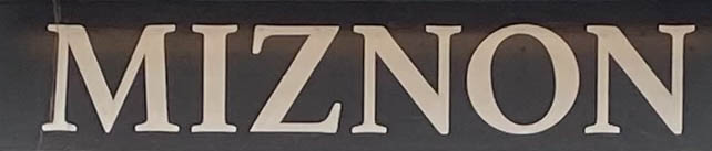 Sign at Miznon cafe on Broadwick Street in London's Soho