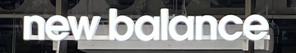 Sign at New Balance shop on Oxford Street