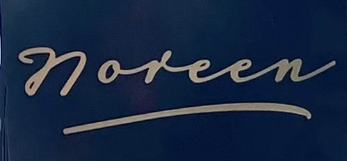 Sign at Noreen restaurant on St. Christopher's Place in London
