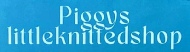 Sign at Piggys Little Knitted Shop on Blenheim Crescent in London's Notting Hill