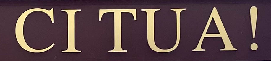 Sign at Citua Italian restaurant on Portobello Road in Notting Hill 