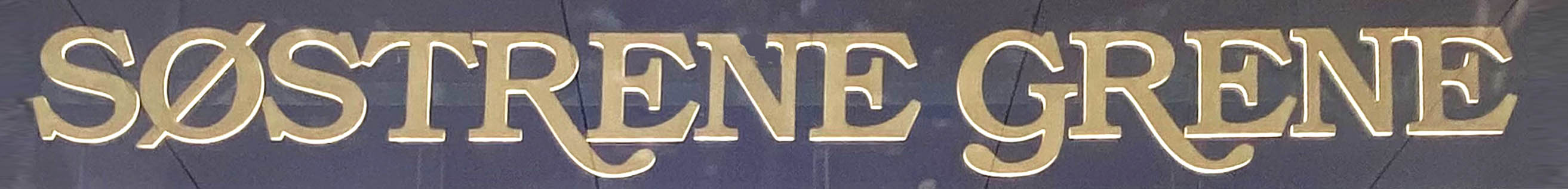 Sign at Sostrene Grene shop on Tottenham Court Road