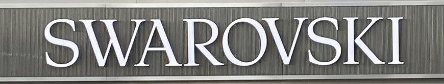 Sign at Swarovski shop on London's Oxford Street