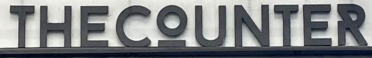 Sign at The Counter restaurant on Golborne Road in London
