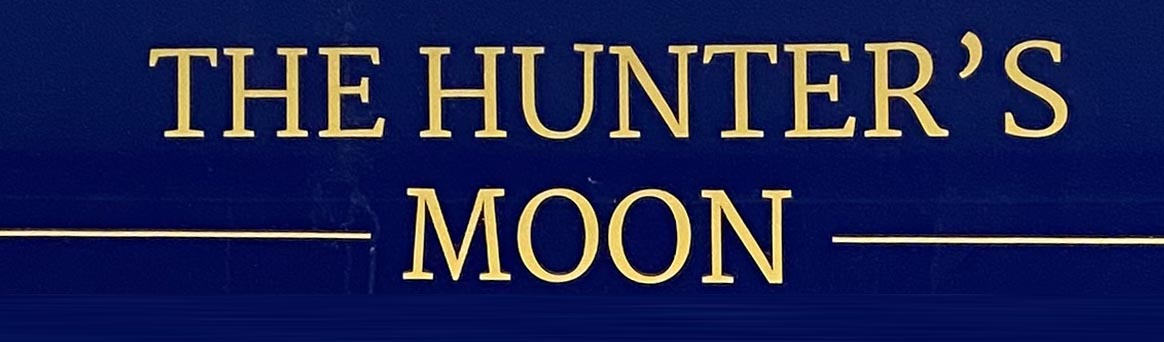 Sign at The Hunter's Moon pub on Fulham Road
