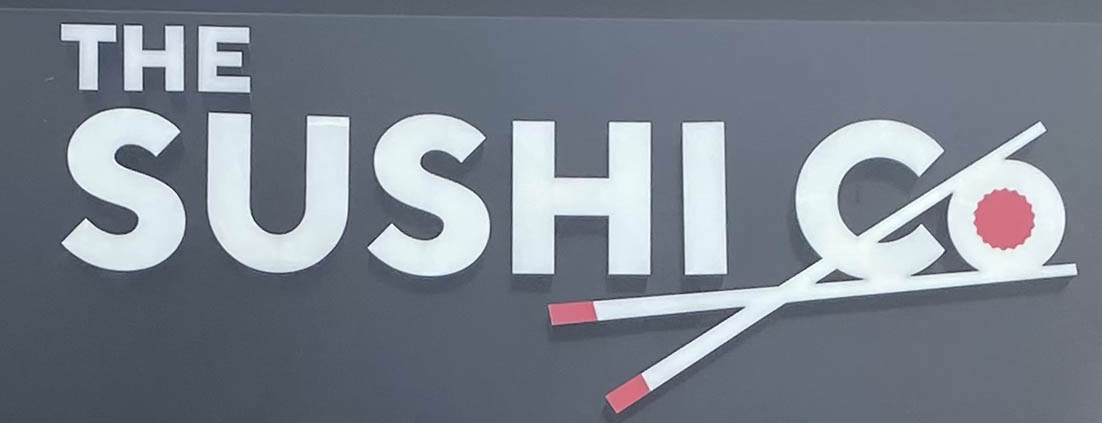 Sign at The Sushi Co on Portobello Road