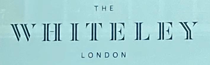 Sign at The Whiteley on Queensway in London