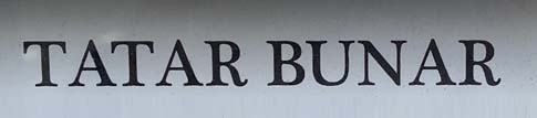 Tatar Bunar reaturant sign on Curtain Road in Shoreditch, London