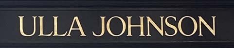Sign at Ulla Johnson shop on Sloane Street in London