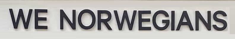 Shop sign at We Norwegians on King's Road