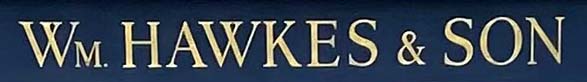 Wm Hawkes and Son shop sign on Walton Street in London's Knightsbridge