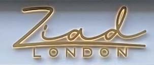 Sign at Ziad London hair salon on Beauchamp Place in Knightsbridge
