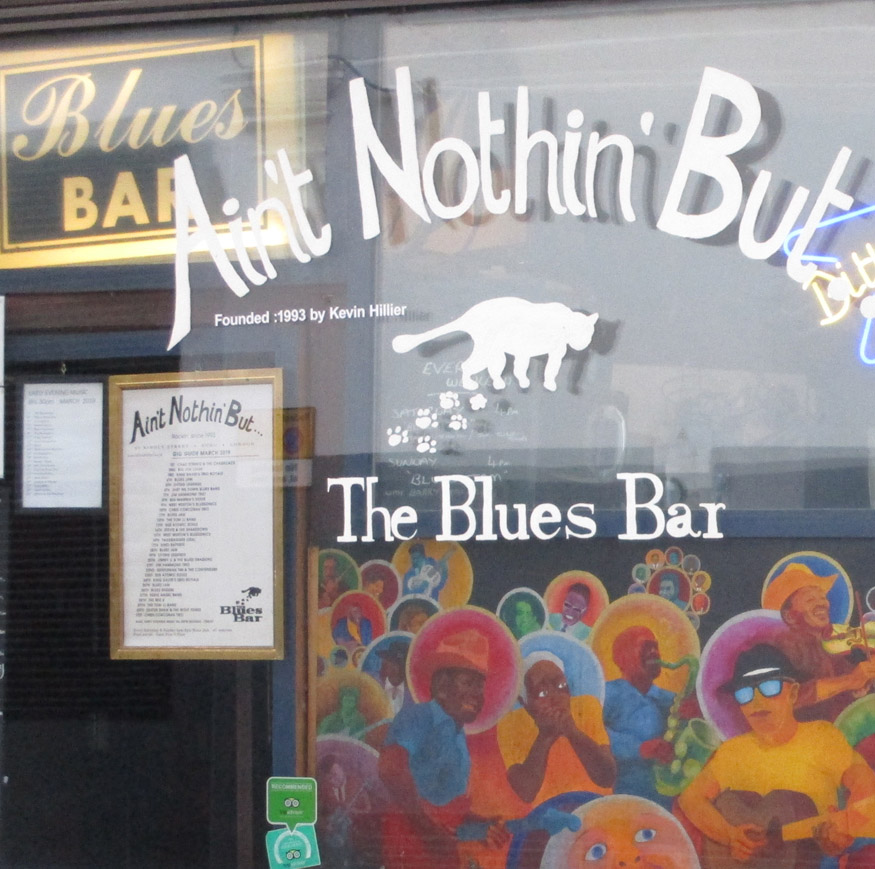 The Ain't Nothin But Blues bar on Beak Street in London's Soho