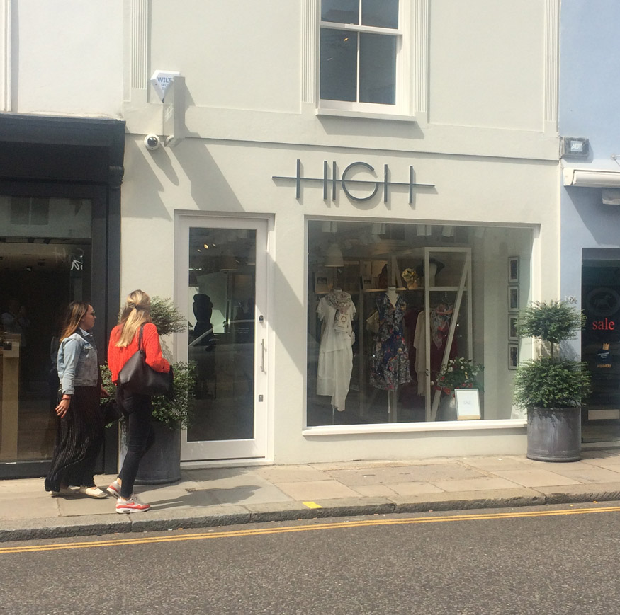 High womenswear shop in London's Brompton Cross