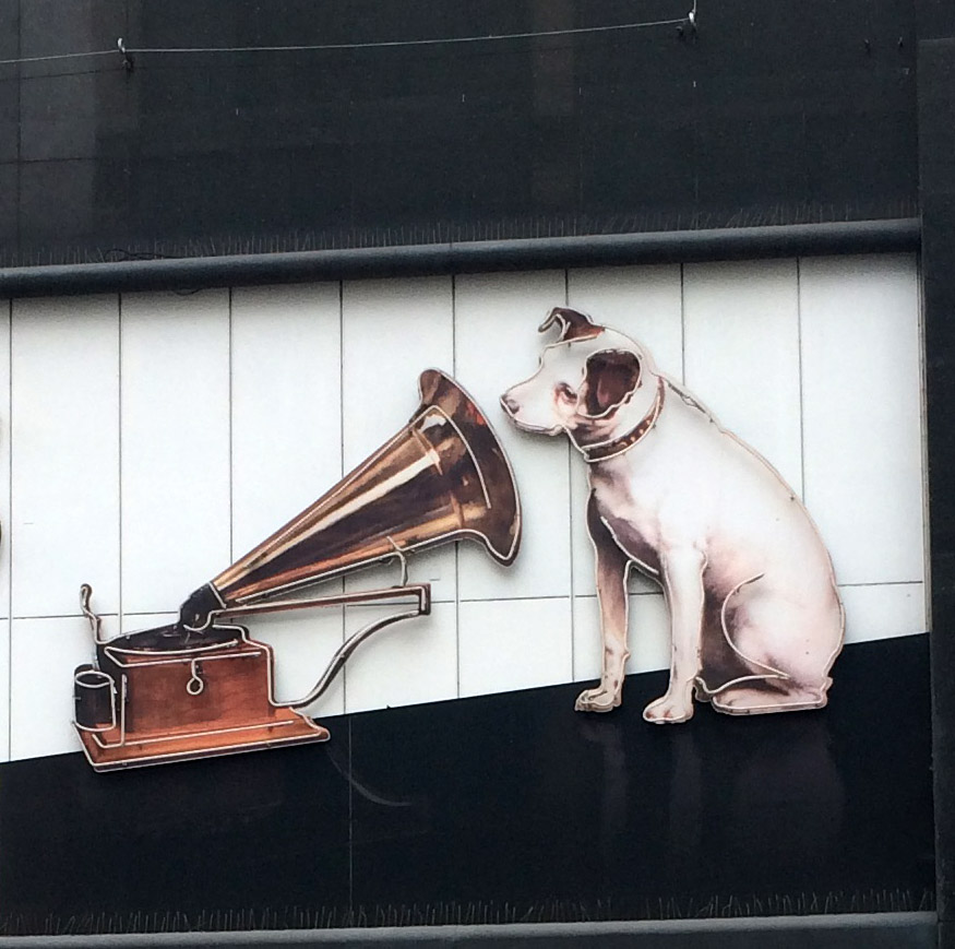 The old HMV sign on London's Oxford Street