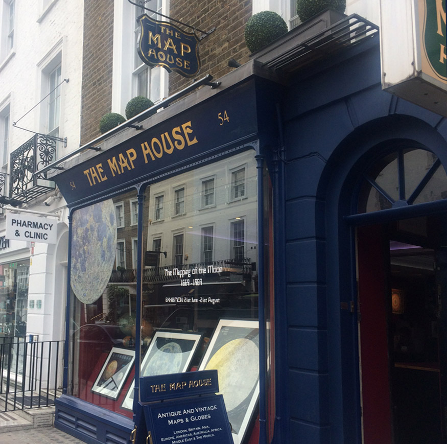 The Map House maps and prints shop in London's Knightsbridge