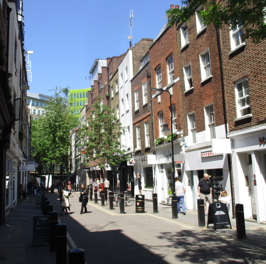 Shops on Neal Street in London's Covent Garden