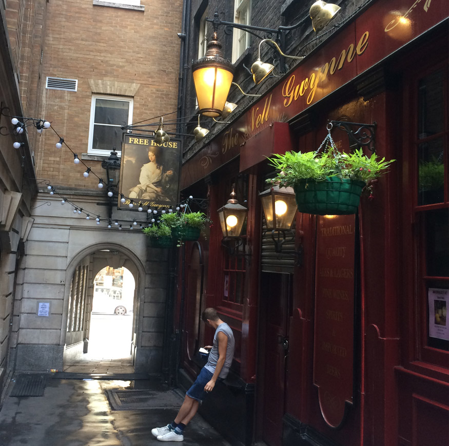 The Nell Gwynne pub in London's Covent Garden