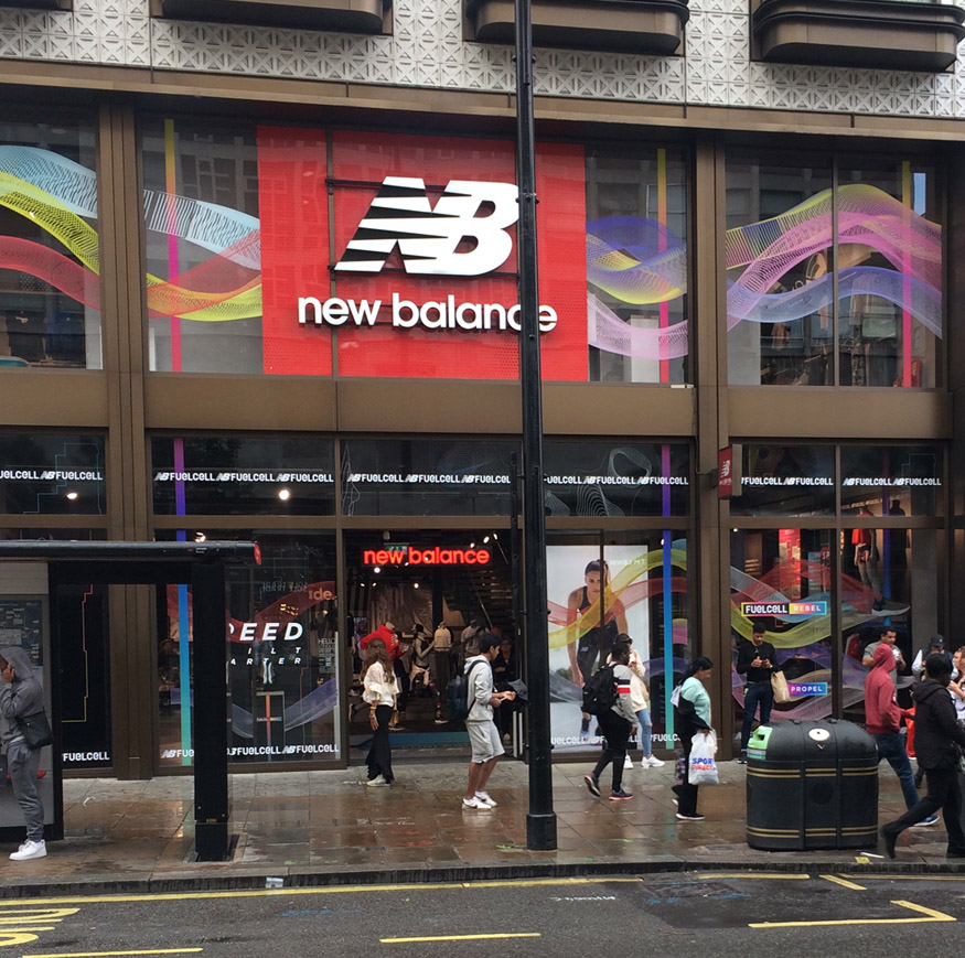 New Balance store on London's Oxford Street