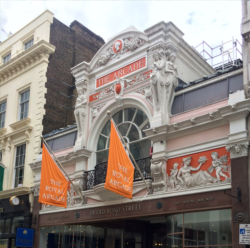 The Royal Arcade on Old Bond Street in London's Mayfair