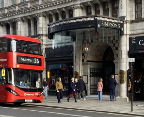 Simpson's in the Strand in London