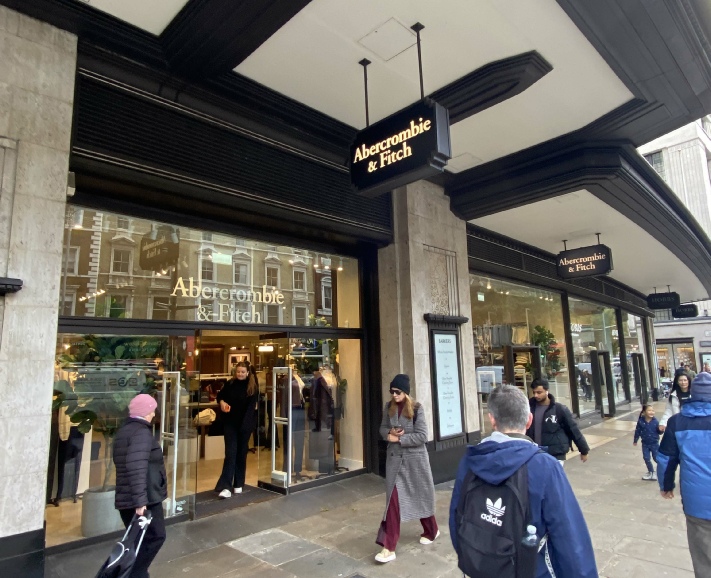 Abercrombie & Fitch store on Kensington High Street, London