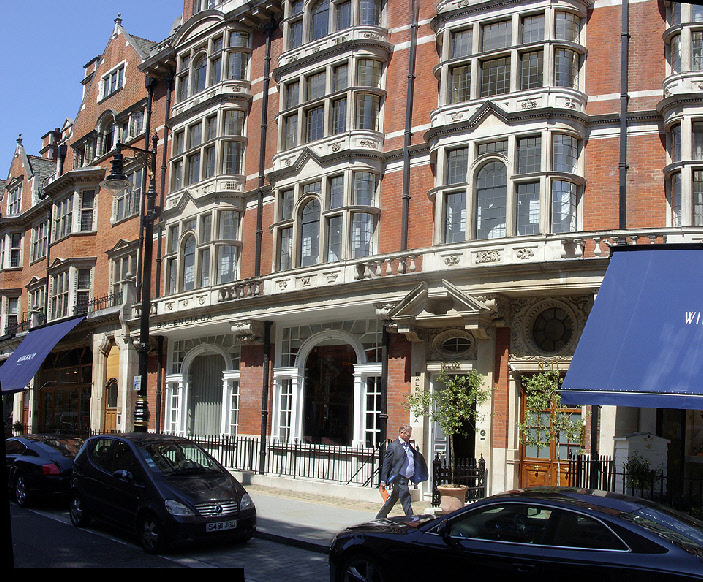 Balenciaga fashions shop on Mount Street in Mayfair