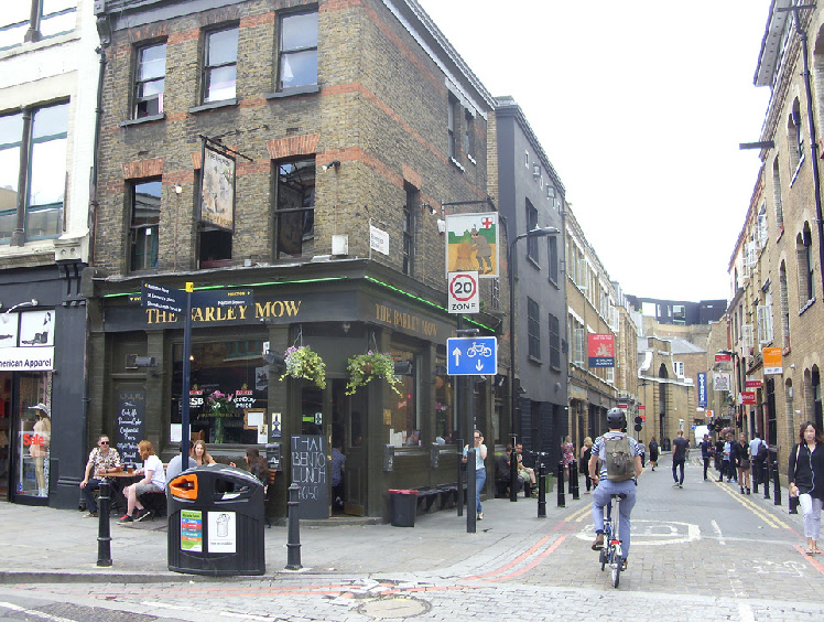 The Barley Mow pub in Shoreditch