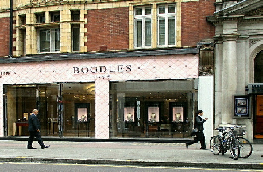 Boodles jewellers on Sloane Street in Knightsbridge