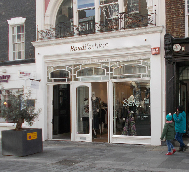 Boudi Fashion shop on South Molton Street in London