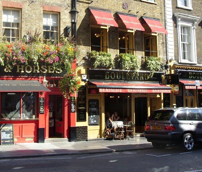 oulevard brasserie on Wellington Street in London's Covent Garden