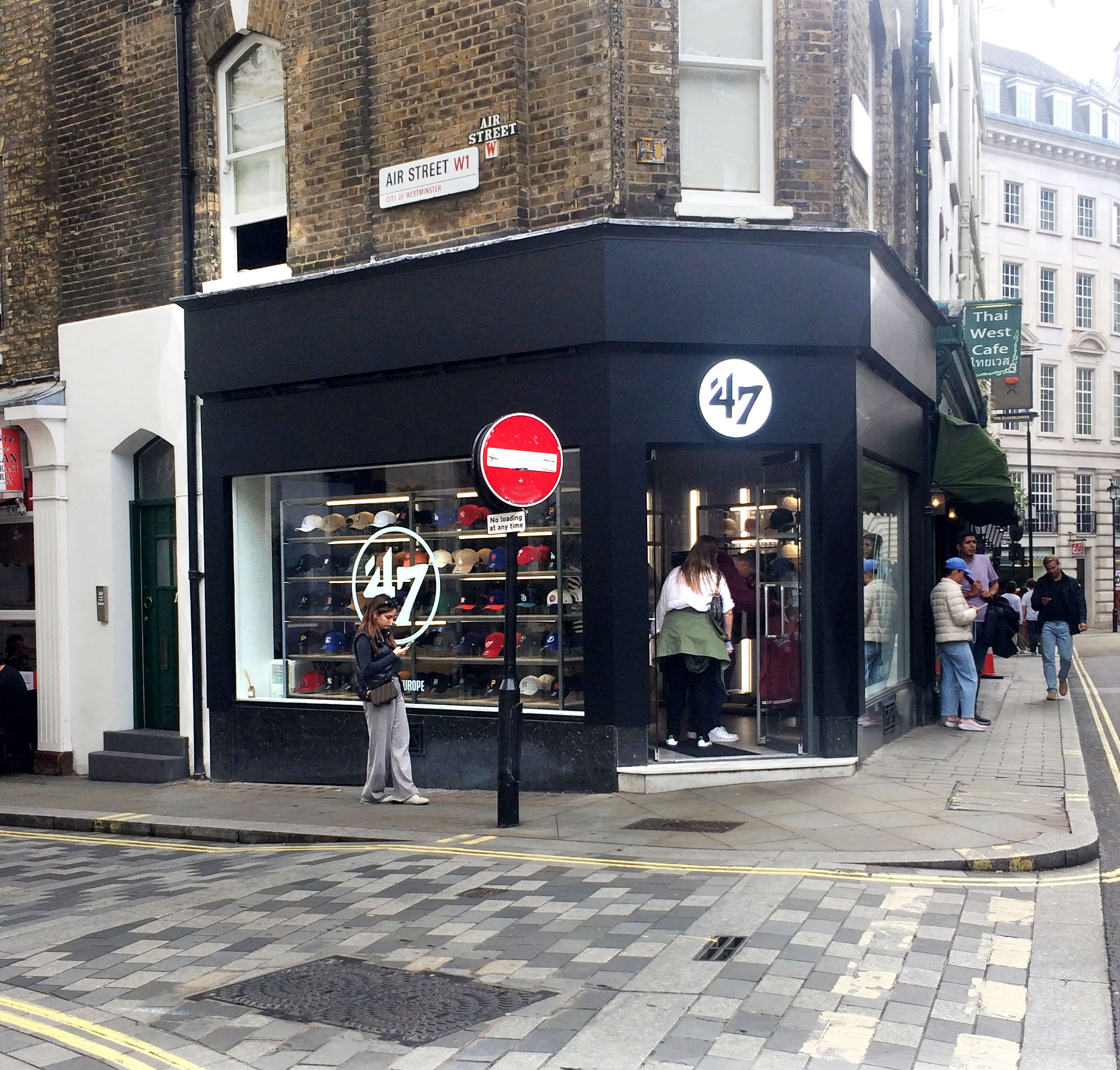 Brand 47 sports hats shop in London s Soho