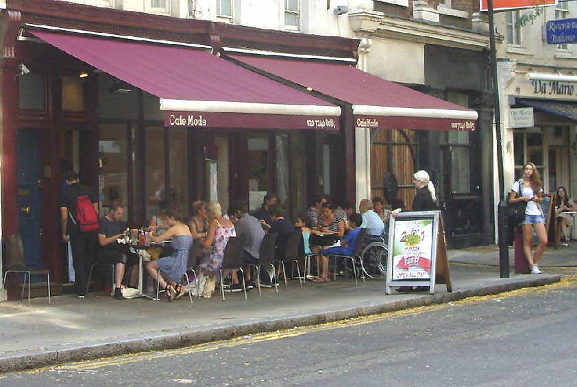Cafe Mode on Endell Street in London's Covent Garden