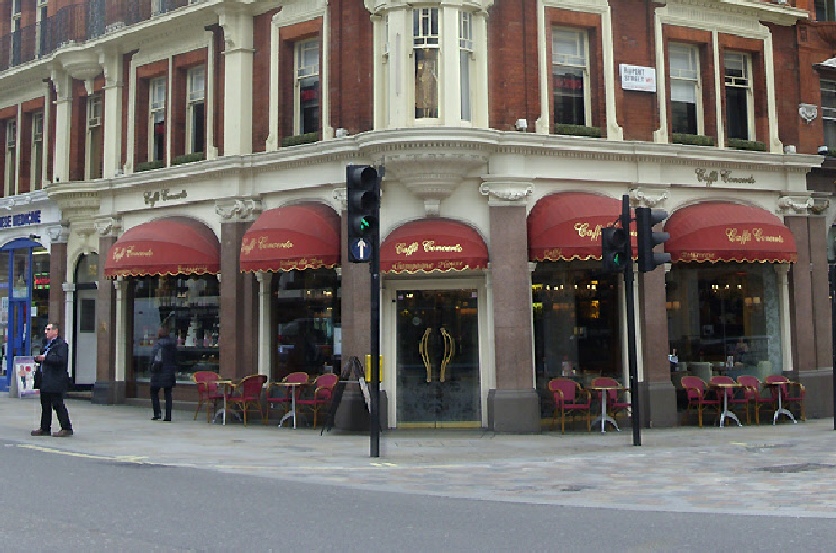 Caffe Concerto on Shaftesbury Avenue near London’s Chinatown