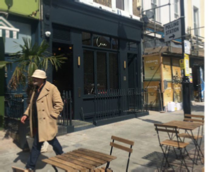 Caia wine bar and restaurant on Golborne Road
