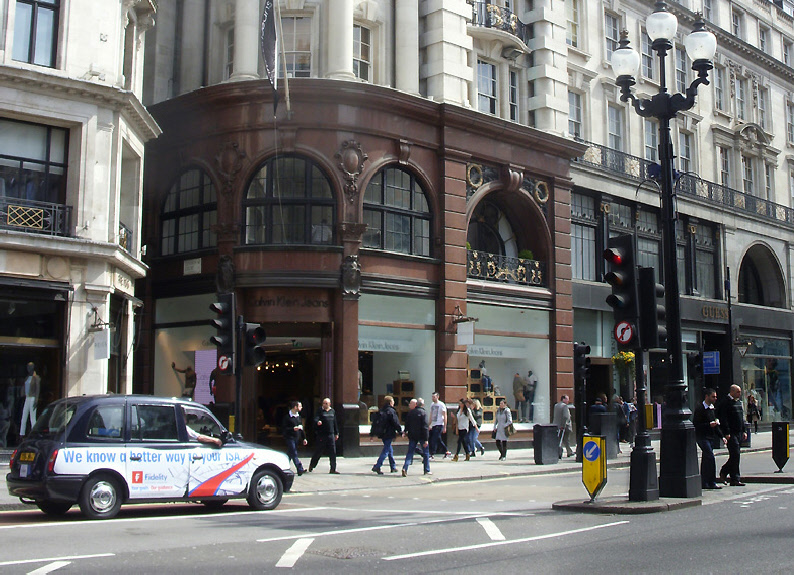 Calvin Klein jeans store on London’s Regent Street