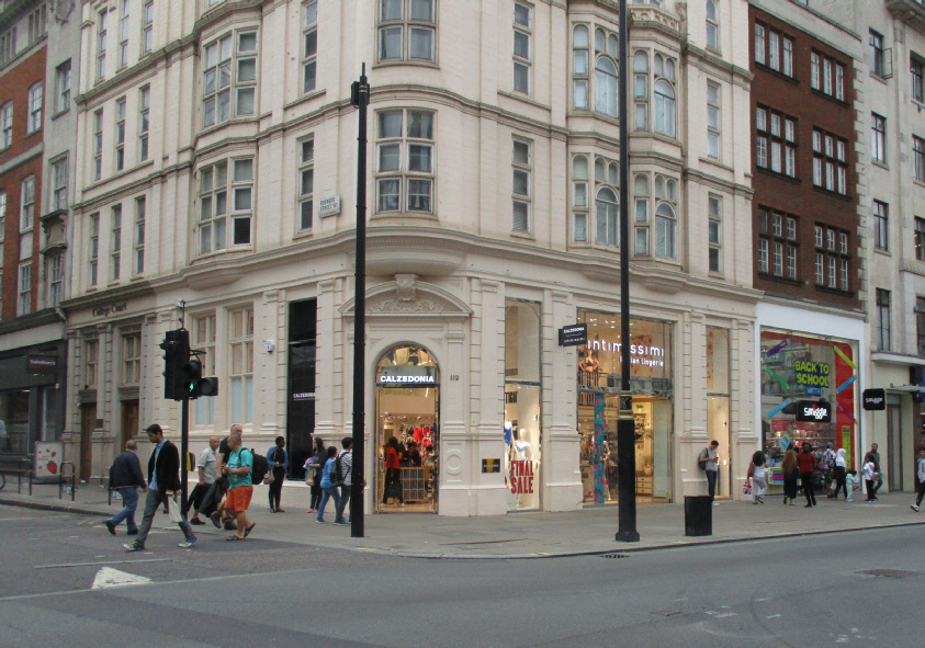 Calzedonia underwear shop on London’s Oxford Street