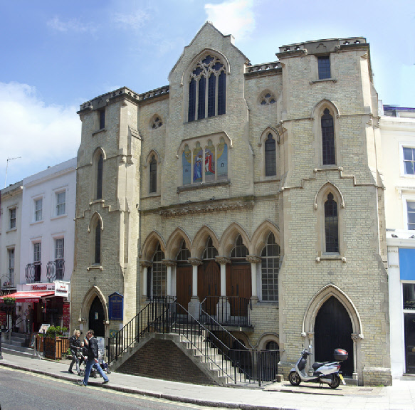Catholic church on Queensway in London’s Bayswater