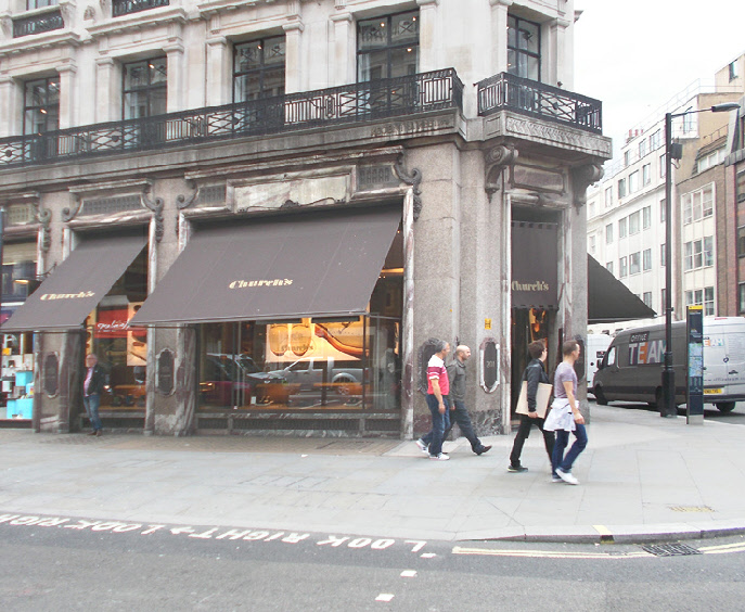 Church’s shoe shop on Regent Street in London’s West End